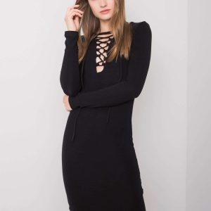 Ashlee Black Lacing Dress