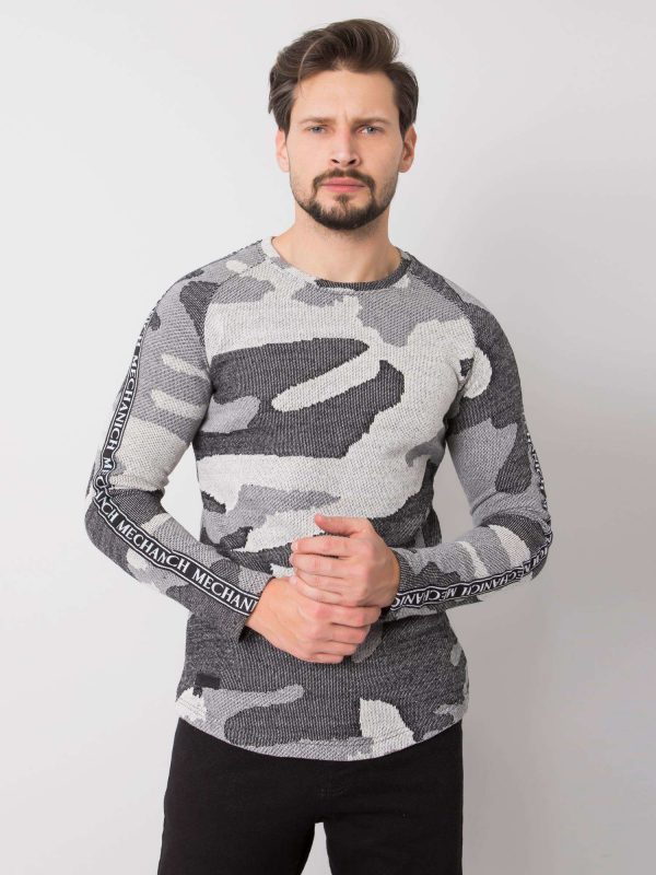 Grey sweatshirt for men Luis