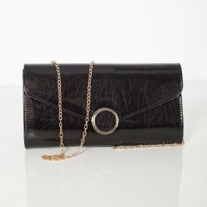 Black clutch bag