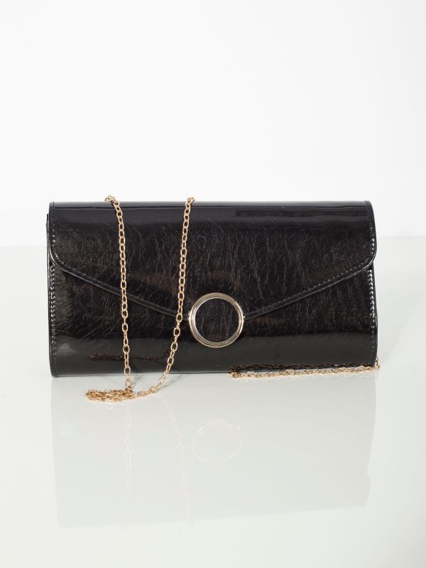 Black clutch bag