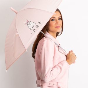 Pink Printed Women's Umbrella