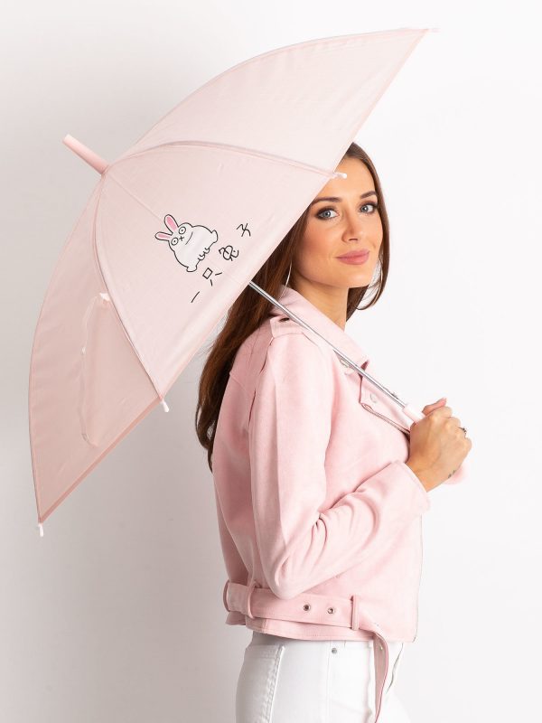 Pink Printed Women's Umbrella