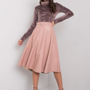 Gerrie Dirty Pink Leatherette Skirt