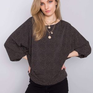 Black oversized blouse Amalfi RUE PARIS