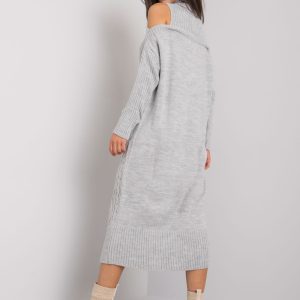 Grey knitted dress Fernanda RUE PARIS