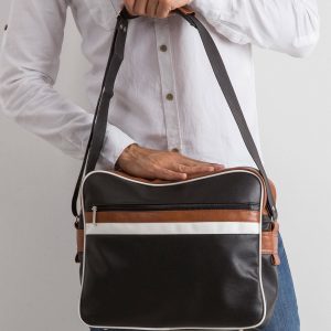 Black Men's Eco Leather Bag