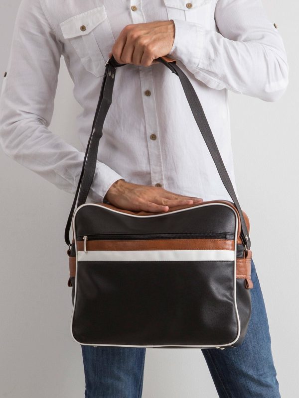 Black Men's Eco Leather Bag