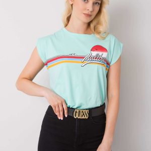 Malibu Print Mint T-Shirt