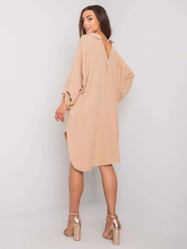 Camel Oversize Dress Elaria