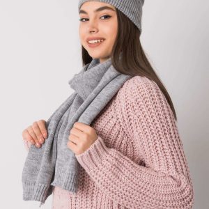 Gray knitted set for winter RUE PARIS