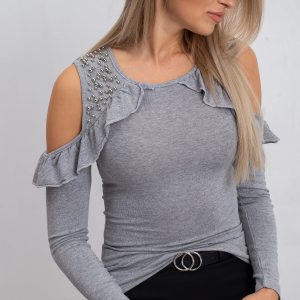 Ocean Grey Blouse