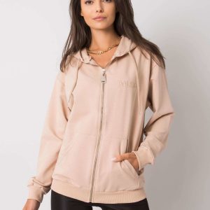 Beige zipper jacket Ilaria