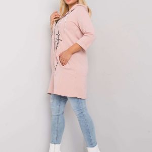 Dirty pink plus size sweatshirt Victoria