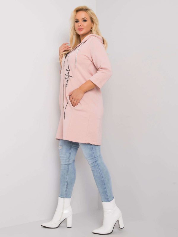 Dirty pink plus size sweatshirt Victoria