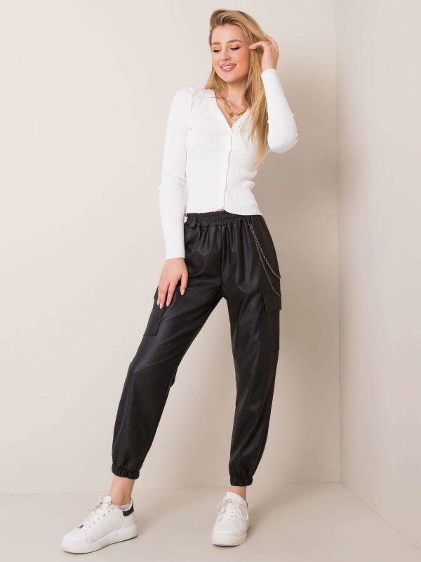 Black Fever Leatherette Pants