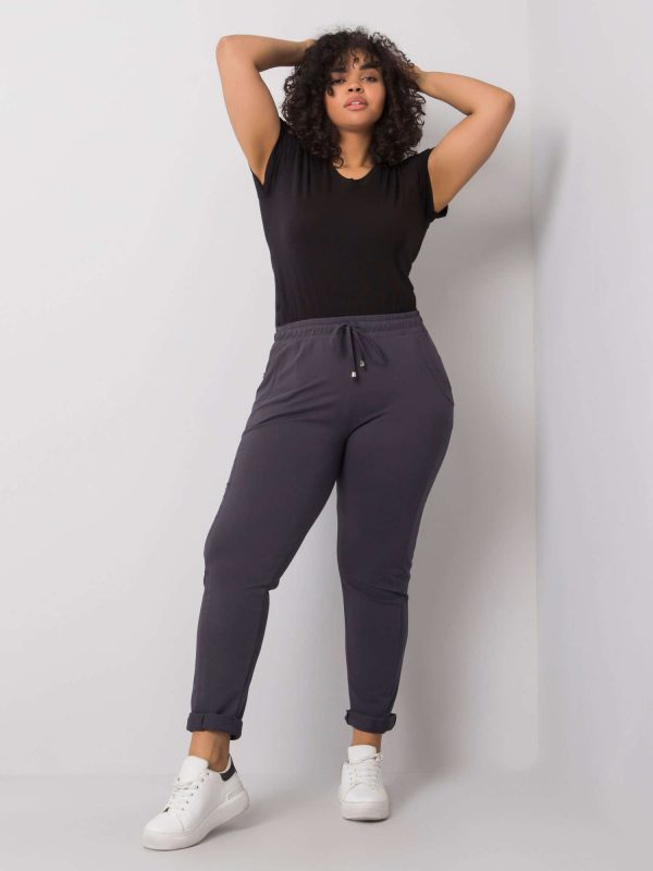 Alva Plus Size Graphite Sweatpants