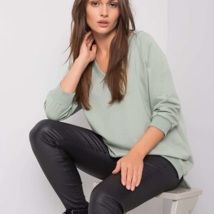 Pistachio sweatshirt Sally RUE PARIS