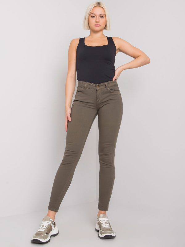 Khaki Pipe Pants Marites