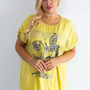 Yellow blouse Mounty PLUS SIZE