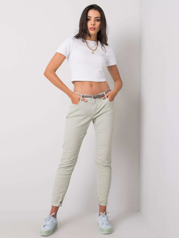 Rabella's bright khaki pants