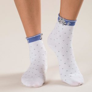 White polka dot socks 3-pack