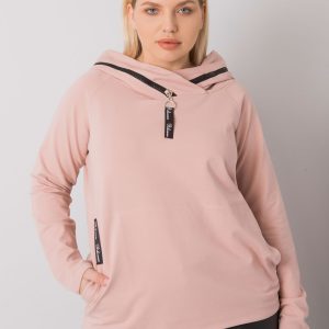 Akeiyla Dirty Pink Plus Size Hoodie