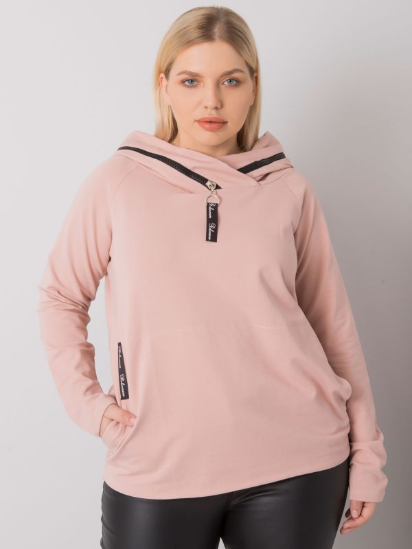 Akeiyla Dirty Pink Plus Size Hoodie