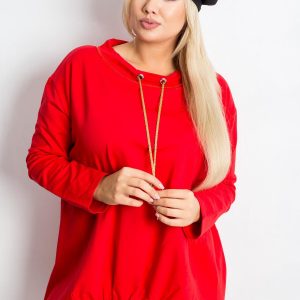 Red tunic plus size Shannie