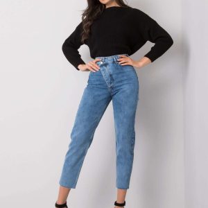 Blue high-waisted jeans Willow RUE PARIS