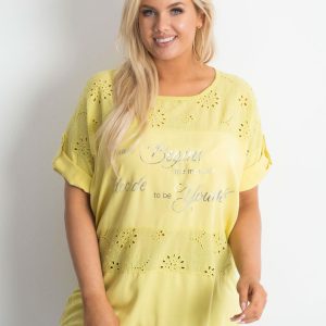 Yellow Plus Size Women's Tunic