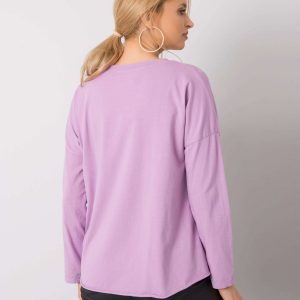 Purple Miriana Long Sleeve Blouse