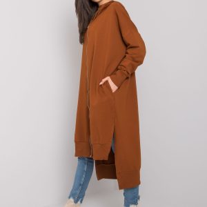 Carlina's light brown long hoodie