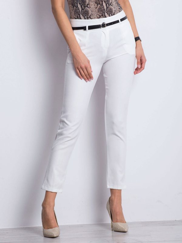 White Wondering Pants