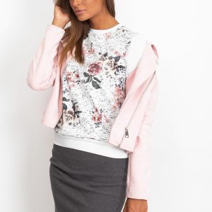 Sweatshirt with fashionable print