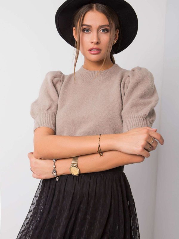 Dark beige sweater Claudia