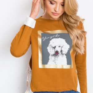 RUE PARIS Brown Manhattan Sweatshirt