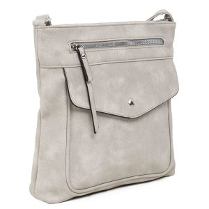 Light Grey Eco Leather Handbag