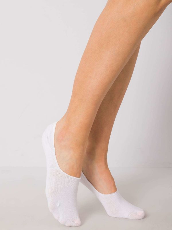 White Cotton Foot Socks