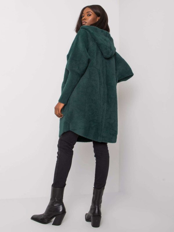 Carolyn's green alpaca coat