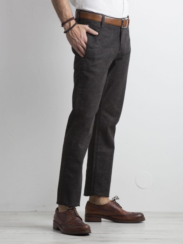 Dark Grey Men's Chino Pants