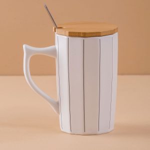 White Striped Mug