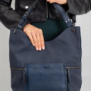 Dark Blue City Handbag