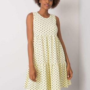 Yellow polka dot dress Norinne RUE PARIS