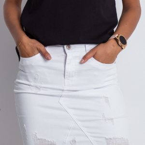 Oasis White Skirt