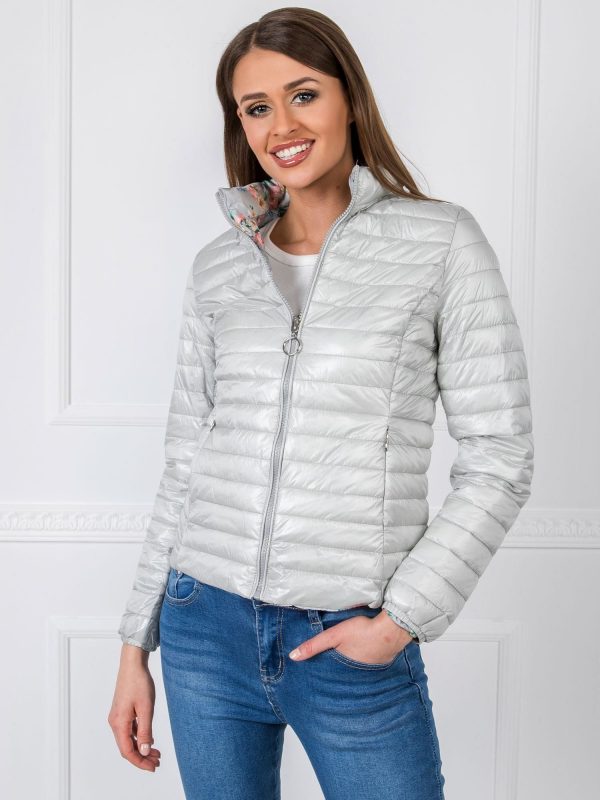 Light Grey Reversible Velte Jacket