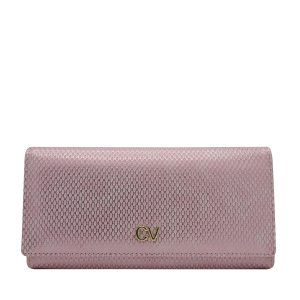 Pink Eco Leather Olong Wallet