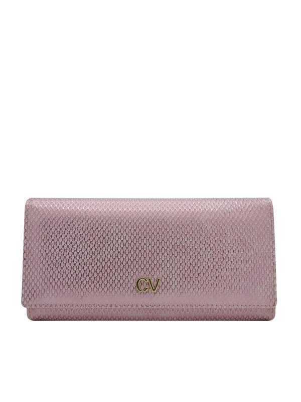 Pink Eco Leather Olong Wallet
