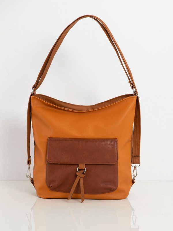 Light brown bag with pocket