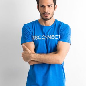 Men's T-shirt made of cotton blue