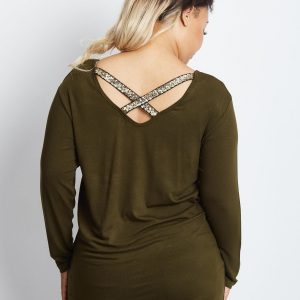 Khaki tunic plus size Incredibly